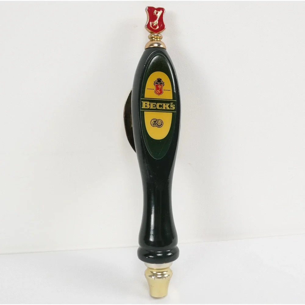 Becks Beer Tap Handle Vintage Brauerei Beck & Co Bremen Germany Green 12